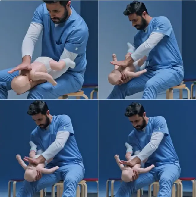 manobra de desengasgo em bebês