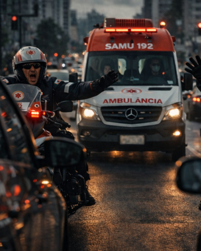 samu 192 preso no transito